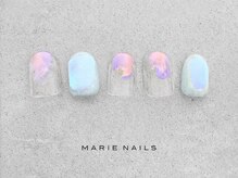 マリー ネイルズ いわきラトブ店(MARIE NAILS)/定額7,700円税込 オーロラ 0714d