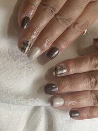 バレンタインネイル