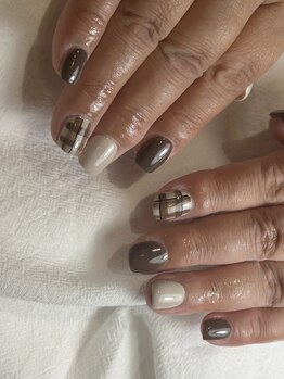 バレンタインネイル