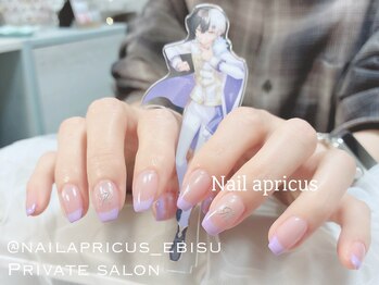 ネイルアプリクス 恵比寿(Nail apricus EBISU)/推し活ネイル◆フレンチ ¥10680