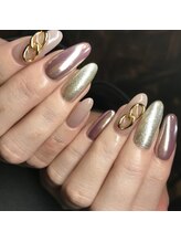 キャプラスネイル ミュウ(CAPLUS NAIL Mew)/ビッグチェーン×ミラーネイル