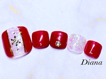 ディアナ ひたちなか高場店(DIANA)/定額ネイル　7700円　C‐009