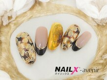 ネイリックス アヴェニール(NAILX avenir)/べっ甲ミラーフラワー