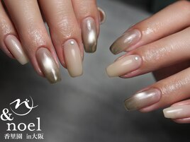 ミラーグラデーションネイル