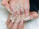 ネイルサロン ネイルズゴーゴー 渋谷店(NAILSGOGO)の写真/可愛いをぎゅっと詰め込んだ長さだし×パーツ♪【チップ長さだしと好きなパーツ120分♪¥12980】［渋谷駅］
