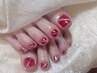 フットネイル（ワンカラー/フラッシュ/マグネット）甘皮ドライケア付￥5490