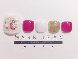 シェル　ラメ　クリア　フット