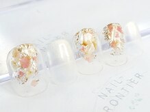 ネイルフロンティア 吉祥寺(NAIL FRONTIER)/押し花シェルグラデ5480円～