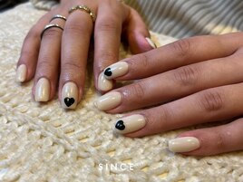 ポイントにハート