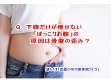 小池整体院/「ぽっこりお腹」の原因は？