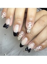 ケソン ネイル スタジオ(qeson nail studio)/ドットガーリーデザイン♪