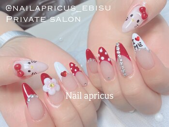 ネイルアプリクス 恵比寿(Nail apricus EBISU)/海外ガール風◆フレンチ ¥17040