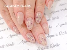 アグニークリッシェ(Agunik Riche)/【押し花ネイル】