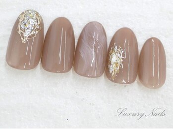 ラグジュアリーネイルズ オオミヤ(Luxury Nails Omiya)/シンプル*ニュアンスミラー