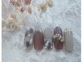 秋冬アートネイル
