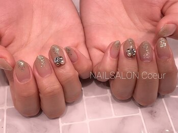 クール(Coeur)/グラデーション＆ビジュー￥9900