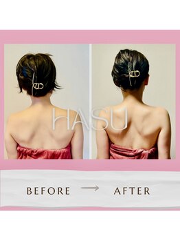 蓮(HASU)の写真/背面から整う美姿勢
