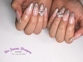 【ロングネイル】パールネイル