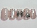 パールピンク星リボン￥9000