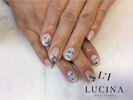 YMー181 紫陽花ネイル