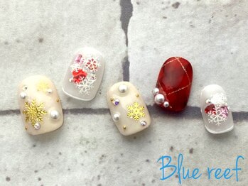 ネイルアンドまつげエクステ ブルーリーフ 四谷三丁目店(Blue Reef)/X'masネイル