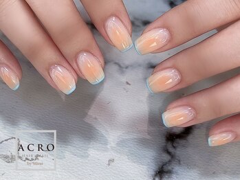 アクロネイル アンド アイ(ACRO NAIL&EYE)/夏のチークネイル