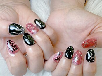 レナトゥス(Renatus)/ミラー　ヒョウ柄　べっ甲