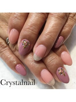 クリスタルネイル ボンベルタ橘店(CRYSTAL NAIL)/シンプルネイル