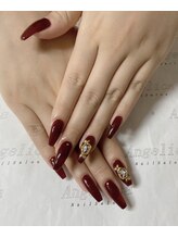 ネイルサロン アンジェリカ(Angelica)/No.4 ボルドーアート2 &nbsp;4300円