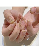 ネイルズ ララ(nails Lala)/ミモザネイル。