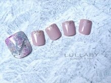 ララバイ 恵比寿店(LULLABY)/紫陽花カラーのフットネイル