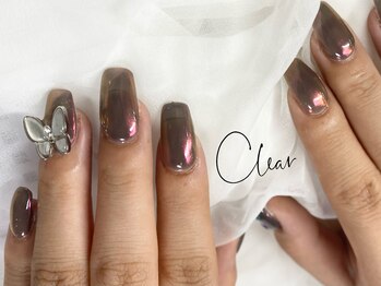 クリア(Clear)/透け感グレーに大人気蝶々