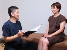 乃々鍼灸整体院 表参道の雰囲気（しっかりとお悩みをカウンセリングをさせていただきます。）