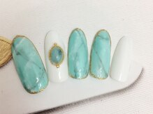 ネイルサロン リリオ(Nail Salon Ririo)/淡いターコイズネイル