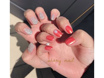 フラッシュ&オーロラネイル♪