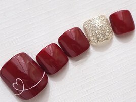 シンプルフットネイル