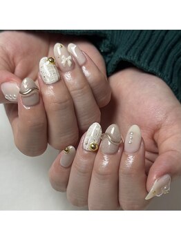 ライフ セカンド(LIFE2nd)/ツイードニュアンスネイル