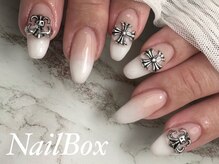 エーネイルボックス(A_NAILBOX)/グラデーション×ビジュー◆