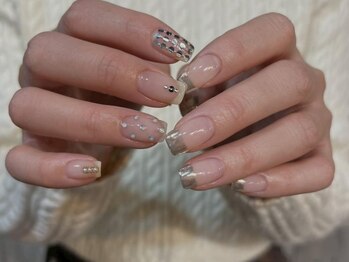 アシメニュアンスネイル