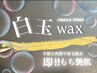 【肌キメ整う◇】うるツヤ白玉WAX フェイシャル
