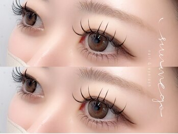 サンミーゴネイル 神戸店(Sunmego Nail)の写真/眉毛1つで顔立ち変化!【お目元完了メニュー◆次世代まつ毛パーマ×美眉毛スタイリング】トレンド束感まつげ