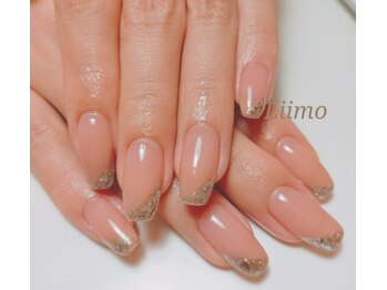 リーモ(Liimo)/ガラスキラキラ斜めフレンチ