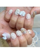 レミア 関内(REMIA)/12月　ホワイトパールネイル♪