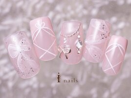 バレリーナリボンネイル11500円