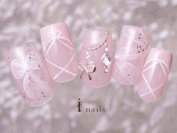 バレリーナリボンネイル11500円