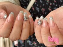 ベイビー マーベラス(Baby MARVELOUS)/ガラスフレンチ×クロム