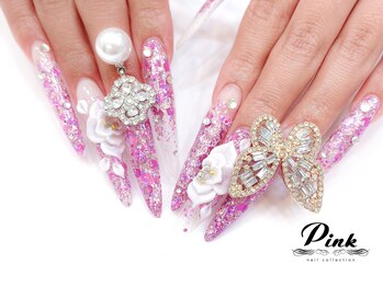 ネイルコレクション ピンク(Nail Collection Pink)/長さだしジェル☆3Dフラワー