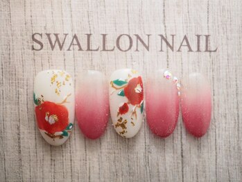 スワロンネイル(SWALLON NAIL)/お正月デザイン
