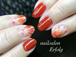 紅葉ネイル！エアブラシアート
