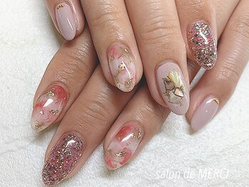サロン ド メルシー(Salon de MERCI)/スモーキーピンクカラー☆